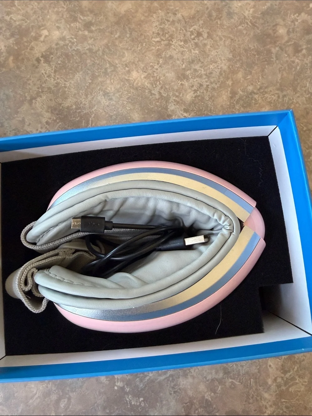 Pink Eye Massager with Heat & Vibration and Sound